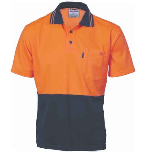 Picture of DNC Polo Shirt Short Sleeve Polyester Cotton Back 2 Tone