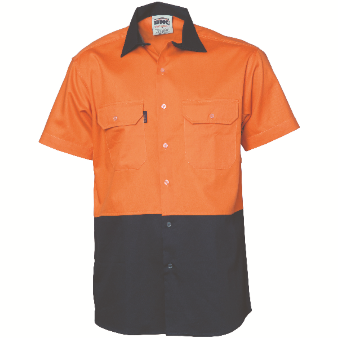 Picture of DNC Lightweight Cotton Drill Cool-Breeze Shirt Short Sleeve 2 Tone