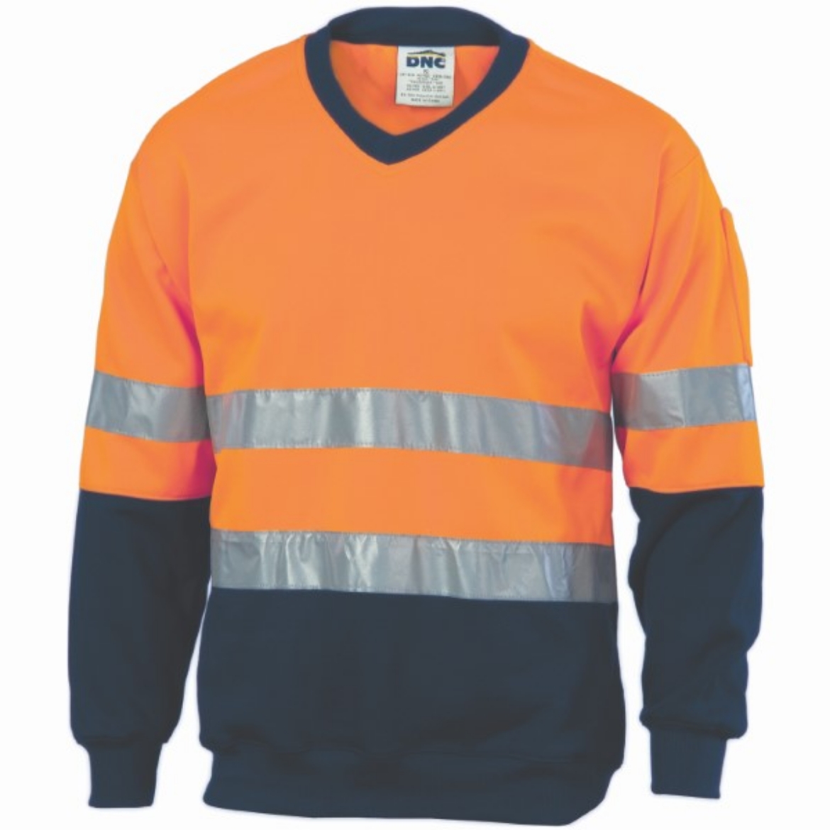 Picture of DNC Sloppy Joe V Neck Polyester Cotton Reflective Tape 2 Tone