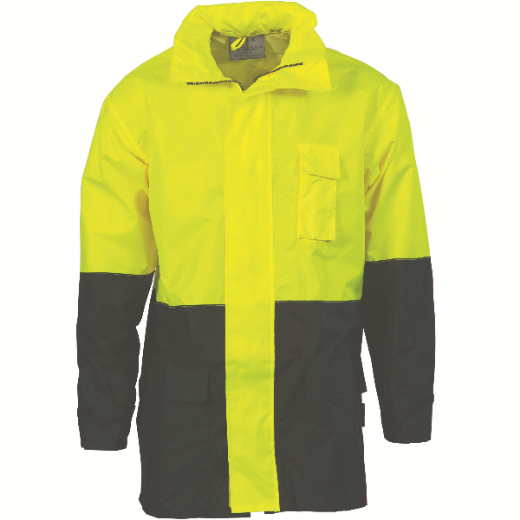 Picture of DNC Lightweight Rain Jacket Polyester PU Waterproof 2 Tone