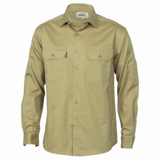 Picture of DNC Lightweight Cotton Drill Cool Breeze Work Shirt Long Sleeve (CF10010)