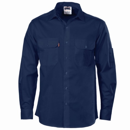 Picture of DNC Lightweight Cotton Drill Cool Breeze Work Shirt Long Sleeve (CF10010)