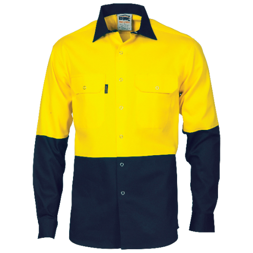Picture of DNC Cotton Drill Shirt with Press Studs Long Sleeve