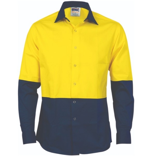 Picture of DNC Lightweight Cotton Drill Cool-Breeze Food Industry Shirt Long Sleeve