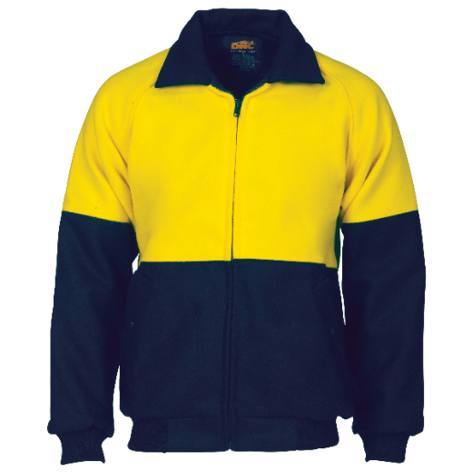 Picture of DNC Hi Vis 2 Tone Bluey Bomber Jacket Cotton Lined 90% Wool 10% Polyester