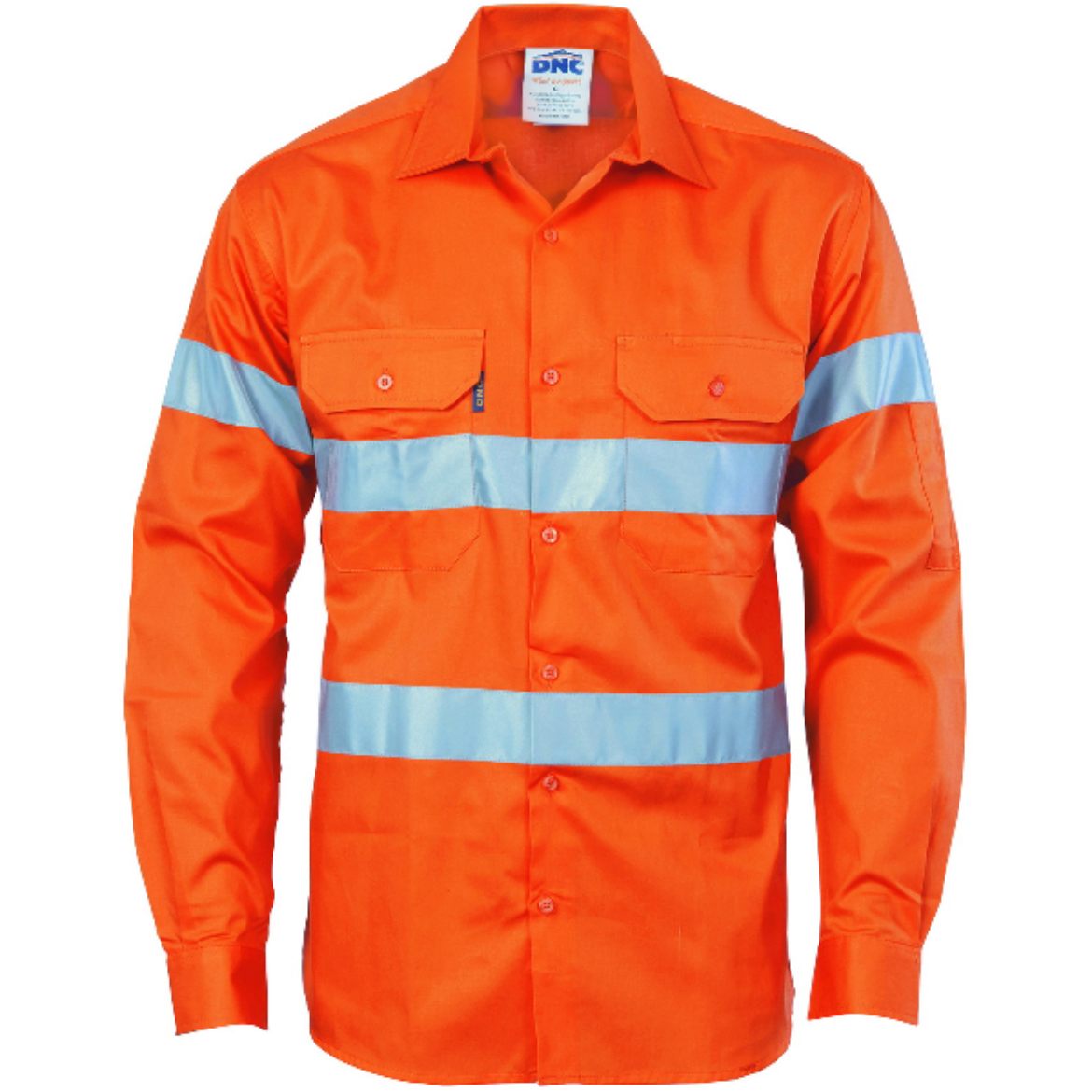 Picture of DNC Cotton Drill Shirt Long Sleeve 2 Hoop Reflective Tape