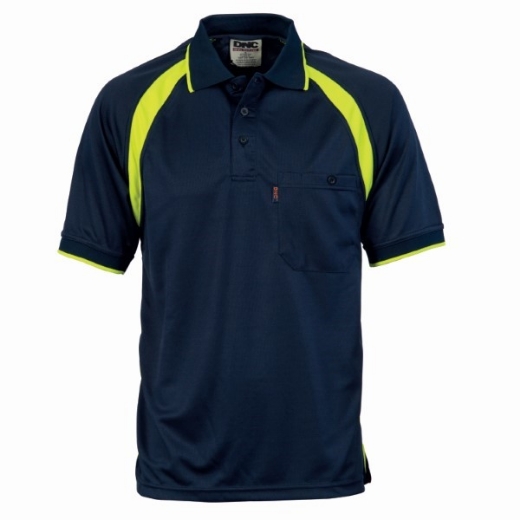 Picture of DNC Coolbreathe Contrast Polo Shirt 100% Polyester