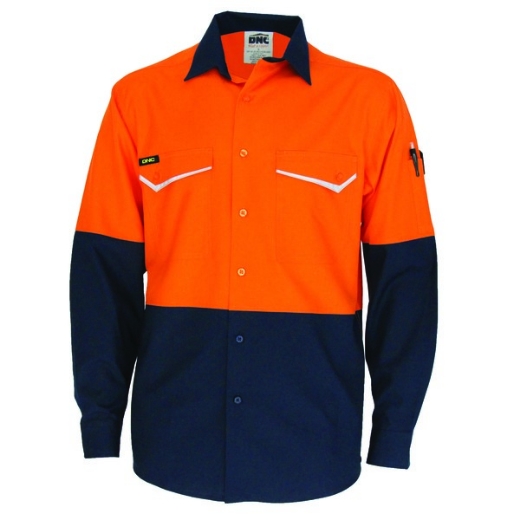 Picture of DNC Two-Tone Ripstop Cotton Cool Shirt Long Sleeve