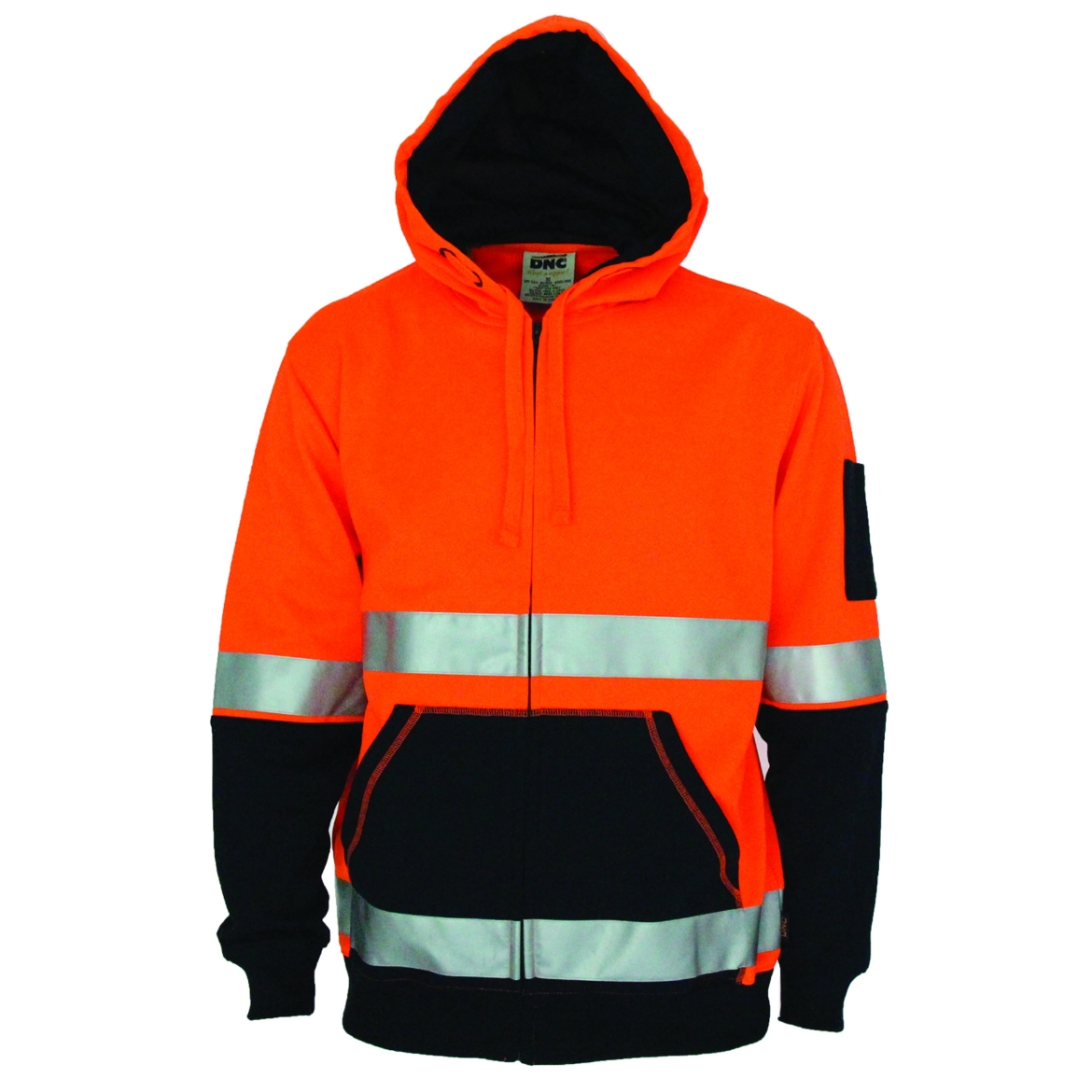 Picture of DNC Hoodie Fleecy Full Zip with Reflective Tape