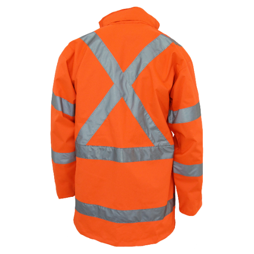 Picture of DNC Hi Vis X Back Rain Jacket with Biomotion Reflective Tape
