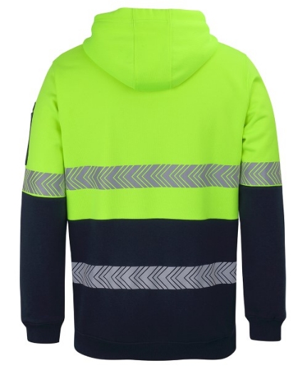Picture of JB's Hi Vis (D + N) 1/2 Zip Segmented Tape Hoodie