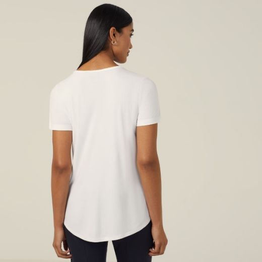 Picture of NNT Ladies Matt Jersey Short Sleeve Swing Top