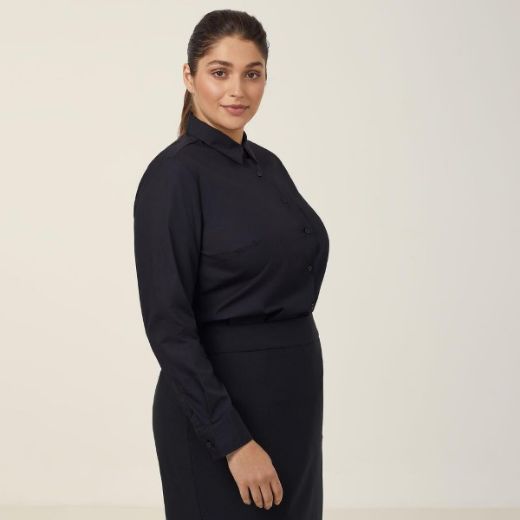 Picture of NNT Ladies Poplin Long Sleeve Shirt