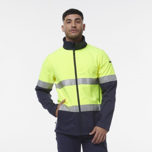Picture of King Gee Hi Vis Reflective Spliced Softshell Jacket