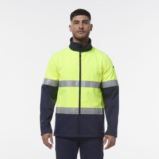 Picture of King Gee Hi Vis Reflective Spliced Softshell Jacket