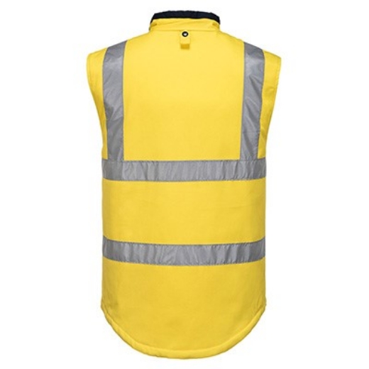 Picture of Prime Mover Hi Vis 100% Cotton Reversible Vest with Light Cotton Lining