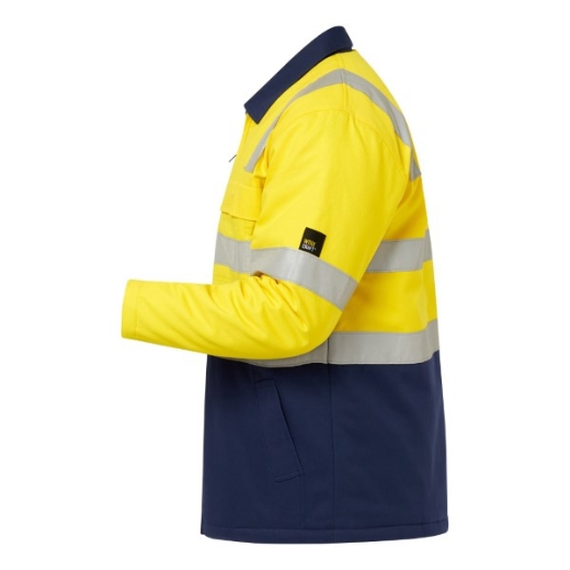 Picture of Workcraft Heavyweight Cotton Drill Jacket with Reflective Tape 2 Tone