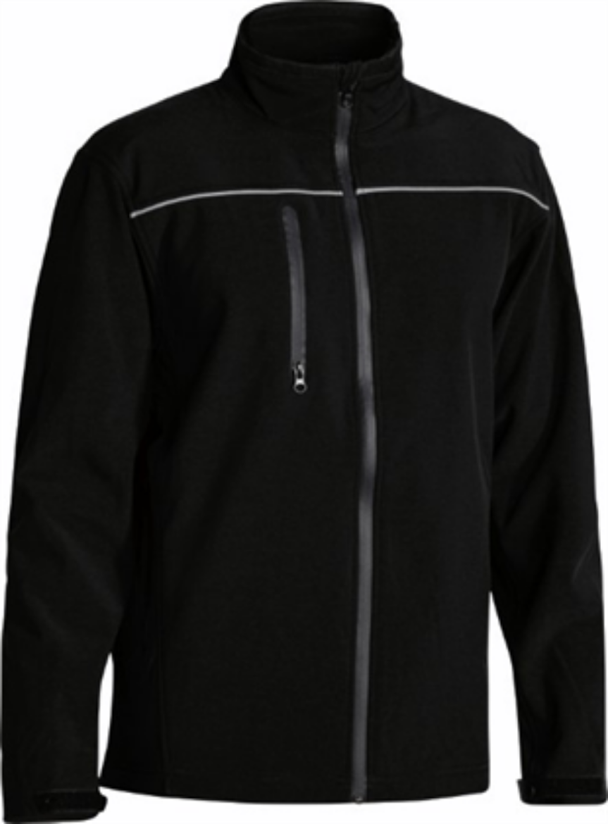 Picture of Bisley Fleece Soft shell Brushed Fleece Lined Jacket with Reflective Piping