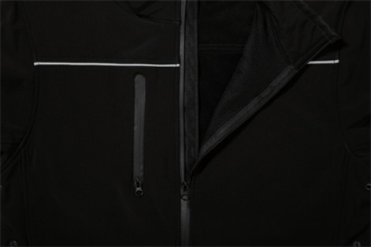 Picture of Bisley Fleece Soft shell Brushed Fleece Lined Jacket with Reflective Piping