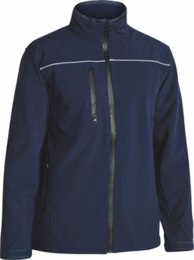 Picture of Bisley Fleece Soft shell Brushed Fleece Lined Jacket with Reflective Piping