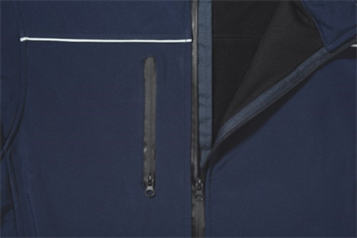 Picture of Bisley Fleece Soft shell Brushed Fleece Lined Jacket with Reflective Piping