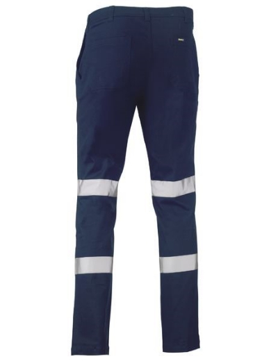 Picture of Bisley Stretch Cotton Drill Work Pants with Biomotion Stretch Reflective Tape