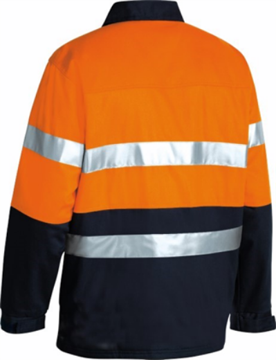 Picture of Bisley Cotton Drill Jacket with 2 Ring Pattern Reflective Tape