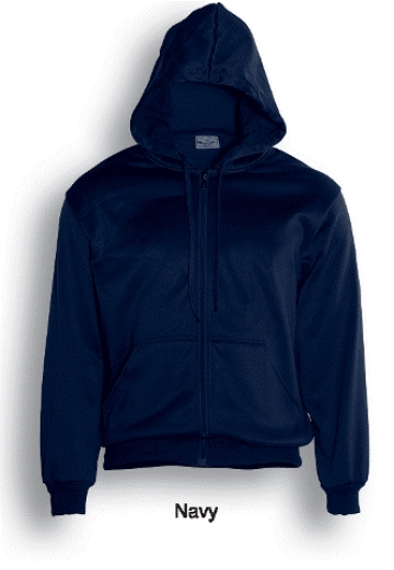 Picture of Bocini Adults Zip Front Fleece Hoodie