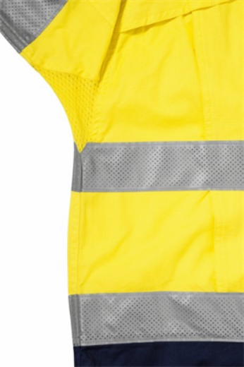 Picture of Bisley Mens X Airflow Long Sleeve Work Shirt 100% Cotton Ripstop with Perforated Reflective Tape