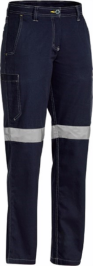 Picture of Bisley Ladies Cool Vented Light Weight Work Pant with Reflective Tape