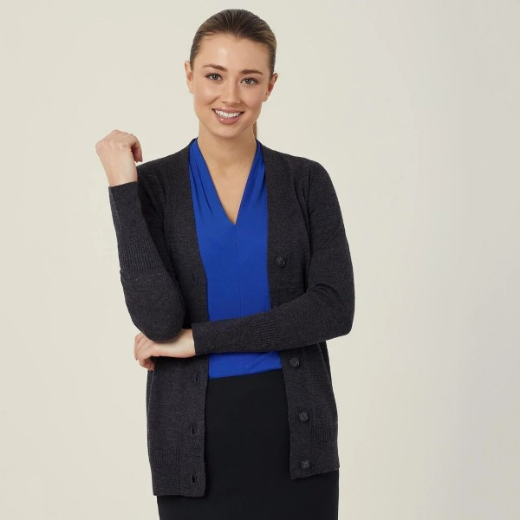 Picture of NNT Ladies Pure Wool Long Length Cardigan