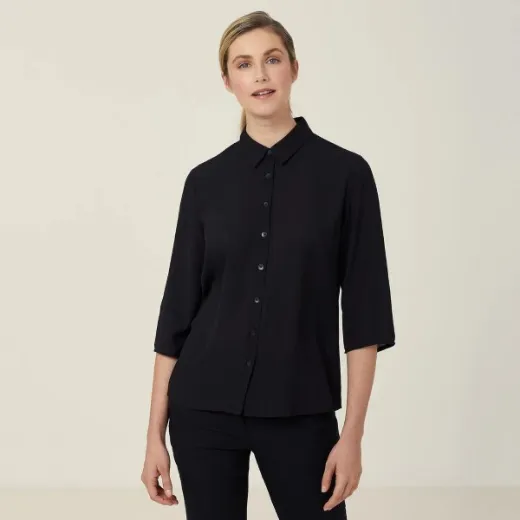 Picture of NNT Ladies Georgie 3/4 Pleat Back Shirt