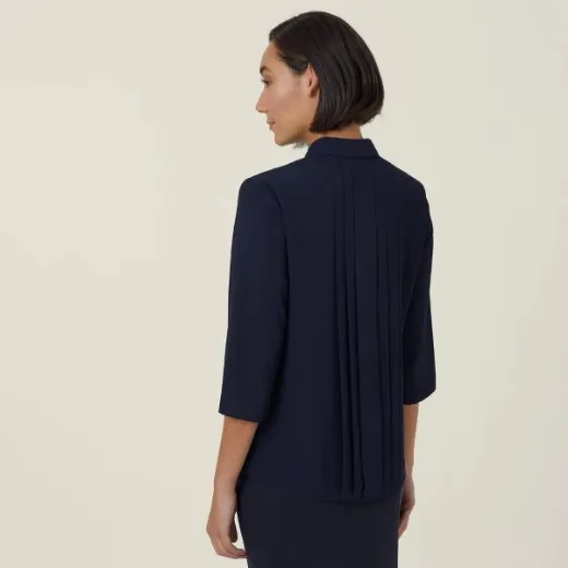 Picture of NNT Ladies Georgie 3/4 Pleat Back Shirt