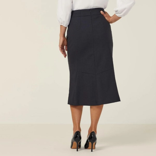 Picture of NNT Ladies Stretch Wool Blend Long Line Skirt