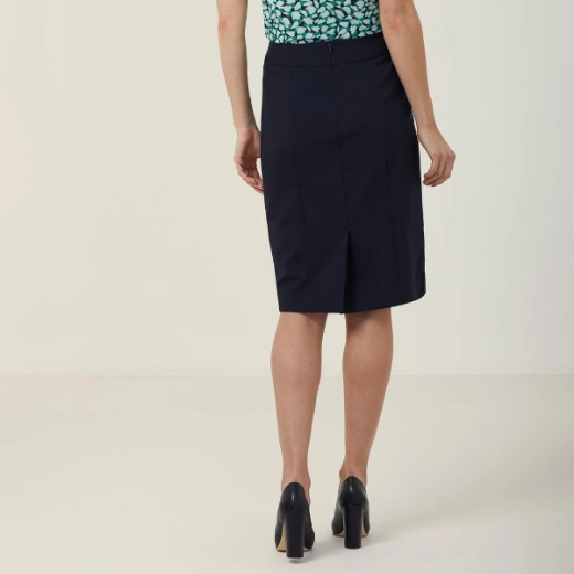Picture of NNT Ladies Stretch Wool Blend Panel Pencil Skirt