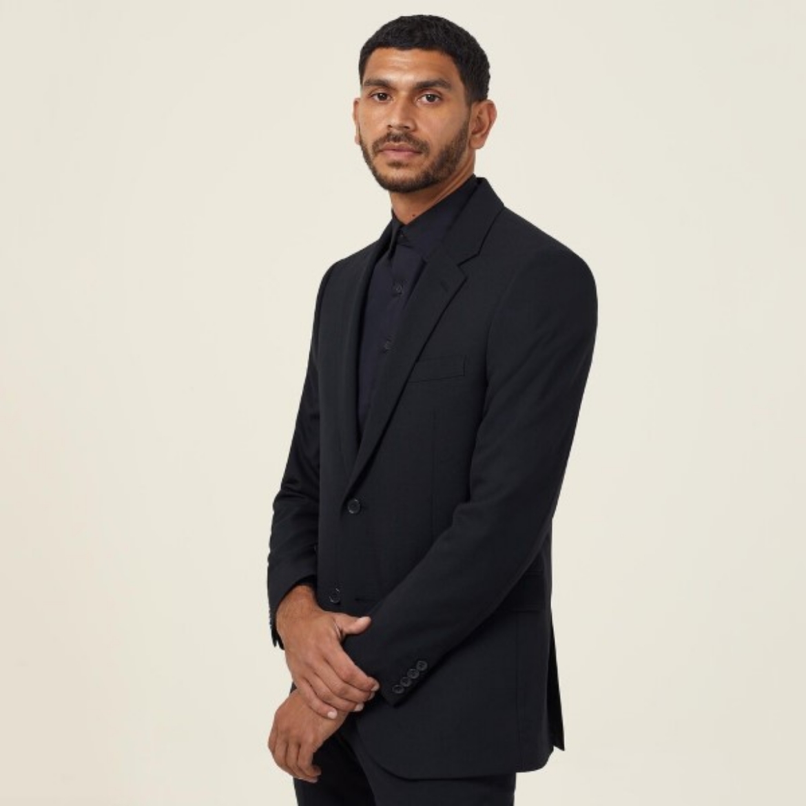 Picture of NNT Mens Dobby Stretch 2 Button Jacket