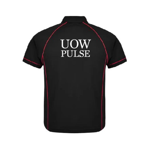 Picture of Aussie Pacific Mens Endeavour Polo Shirt Black/Red