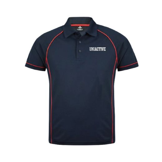 Picture of Aussie Pacific Mens Endeavour Polo Shirt Navy/Red