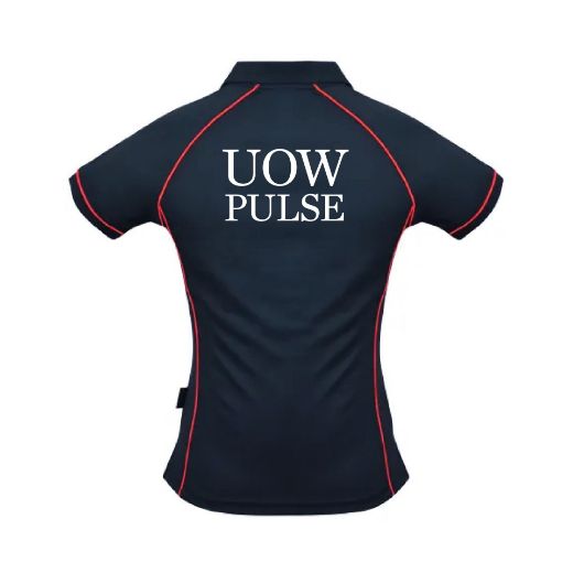 Picture of Aussie Pacific Ladies Endeavour Polo Shirt Navy/Red
