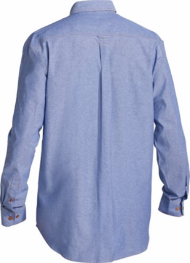 Picture of Bisley Chambray Shirt Long Sleeve 100% Cotton Blue