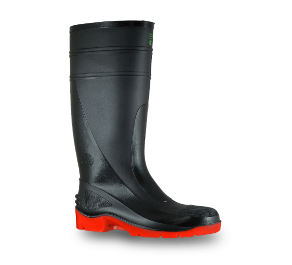 Picture of Bata Utility Gumboot Steel Toe 400mm Black/Red