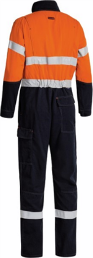 Picture of Bisley Flame Resistant Tencate Tecasafe Overall 2 Hoop Pattern Reflective 238gsm HRC 2 ATPV 8-9
