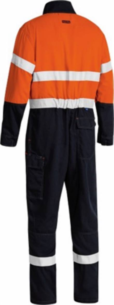 Picture of Bisley Flame Resistant Tencate Tecasafe Lightweight Overall 2 Hoop Pattern Reflective 197gsm HRC 1 ATPV 6-7