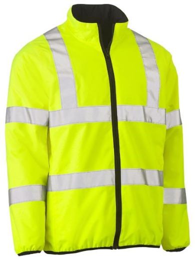 Picture of Bisley Hi Vis Reversible Puffer Jacket with Reflective Tape