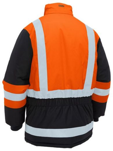 Picture of Bisley Hi Vis Freezer Jacket with H Pattern Reflective Tape