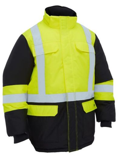Picture of Bisley Hi Vis Freezer Jacket with H Pattern Reflective Tape