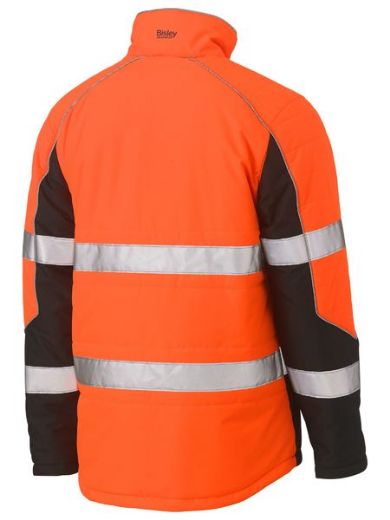 Picture of Bisley Hi Vis Puffer Jacket with Reflective Tape