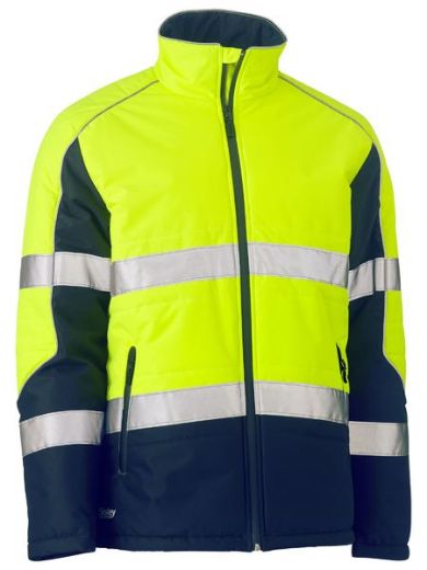 Picture of Bisley Hi Vis Puffer Jacket with Reflective Tape