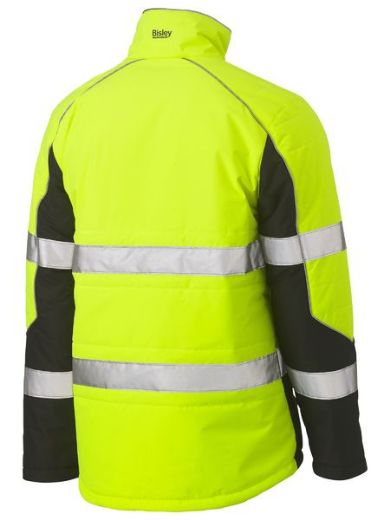 Picture of Bisley Hi Vis Puffer Jacket with Reflective Tape