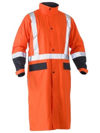 Picture of Bisley Long Rain Jacket with Reflective Tape